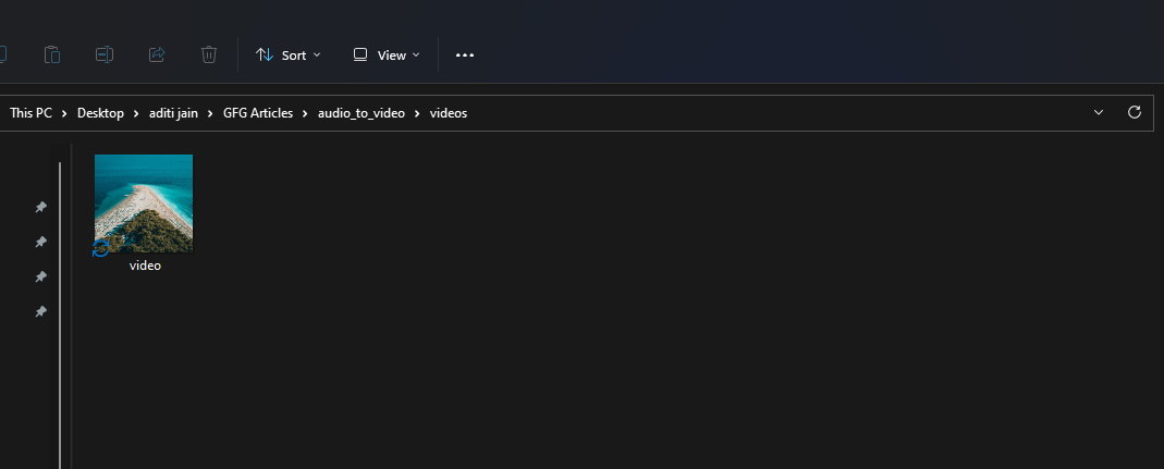 Convert Audio to Video using Static Images in Python