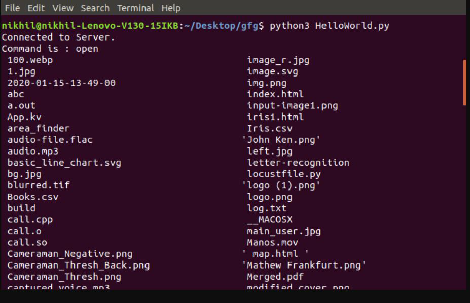 client terminal