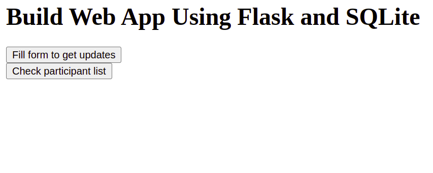 How to Build a Web App using Flask and SQLite in Python