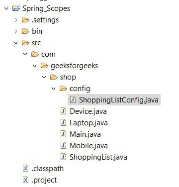 project structure