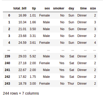 tips dataset
