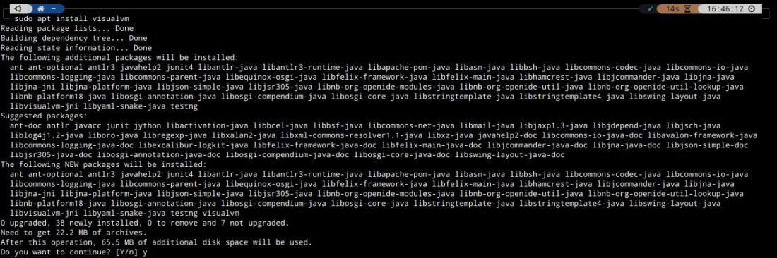 Installing VisualVM using apt