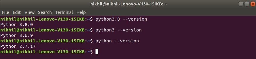 Check-python-version-for-linux