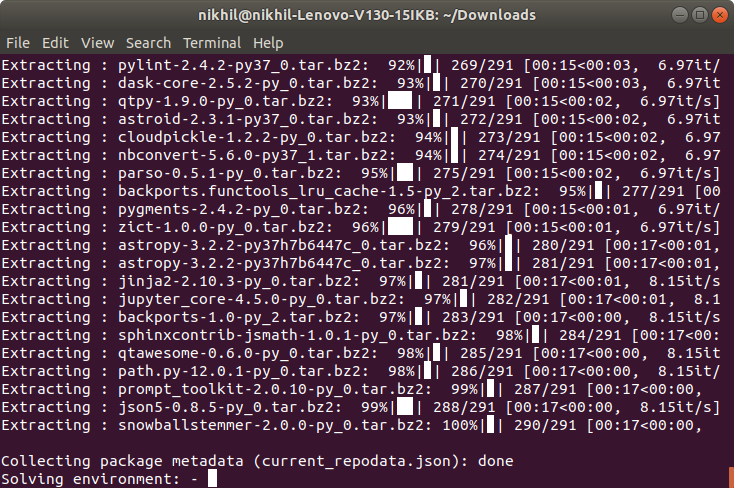 Extracting-packages
