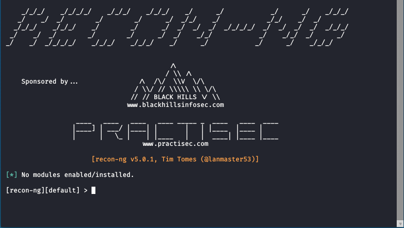 Recon-ng Installation on Kali Linux