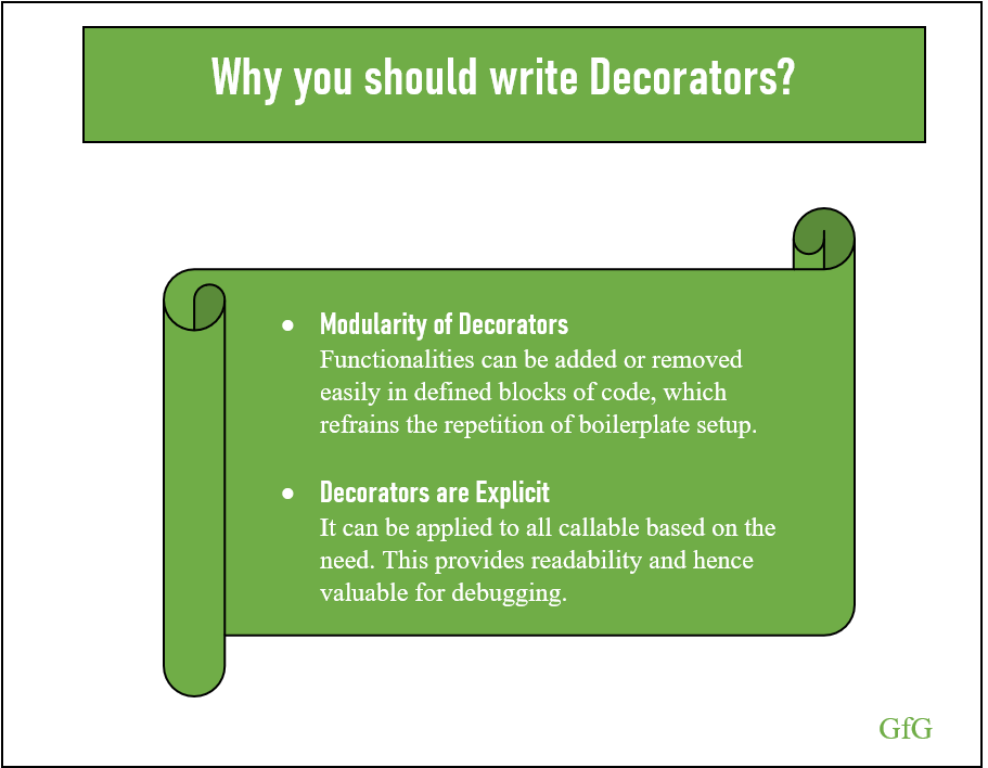 Why Decorators