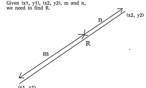 Section formula problems