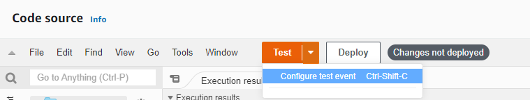 Select-configure-test-event