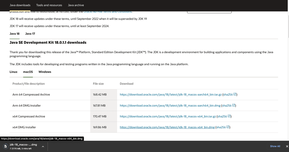Step 1 - Download Oracle Java Development Kit