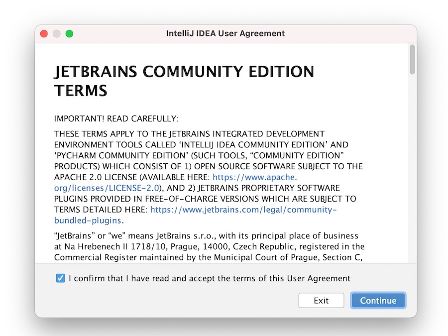 IntelliJ-IDEA-User-Agreement