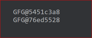 Program Output