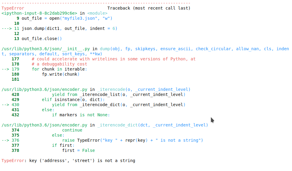 python json