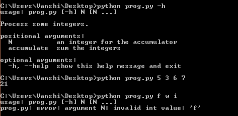 python-argparse