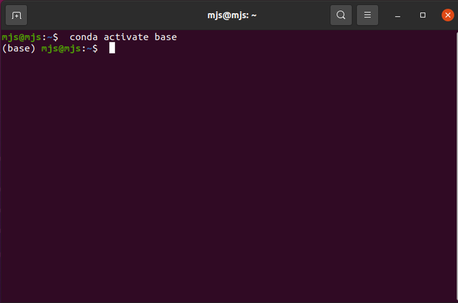 activate coda environment