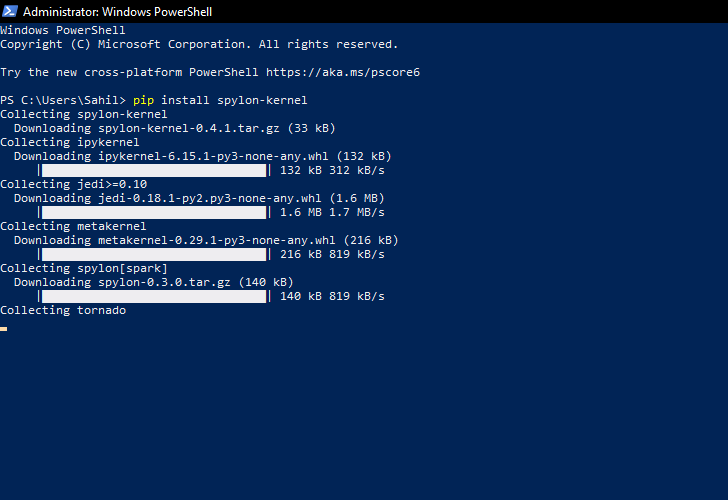 Running-command