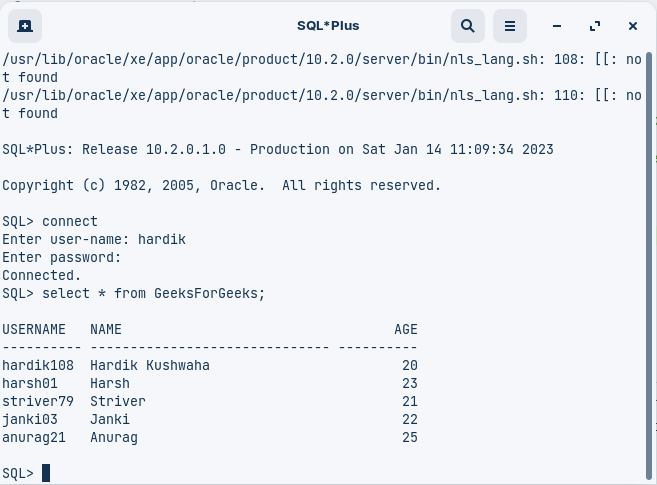 CRUD Operation on Oracle Database Using Python