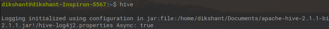 Testing Hive Command
