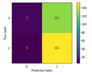 Confusion matrix for the validation data