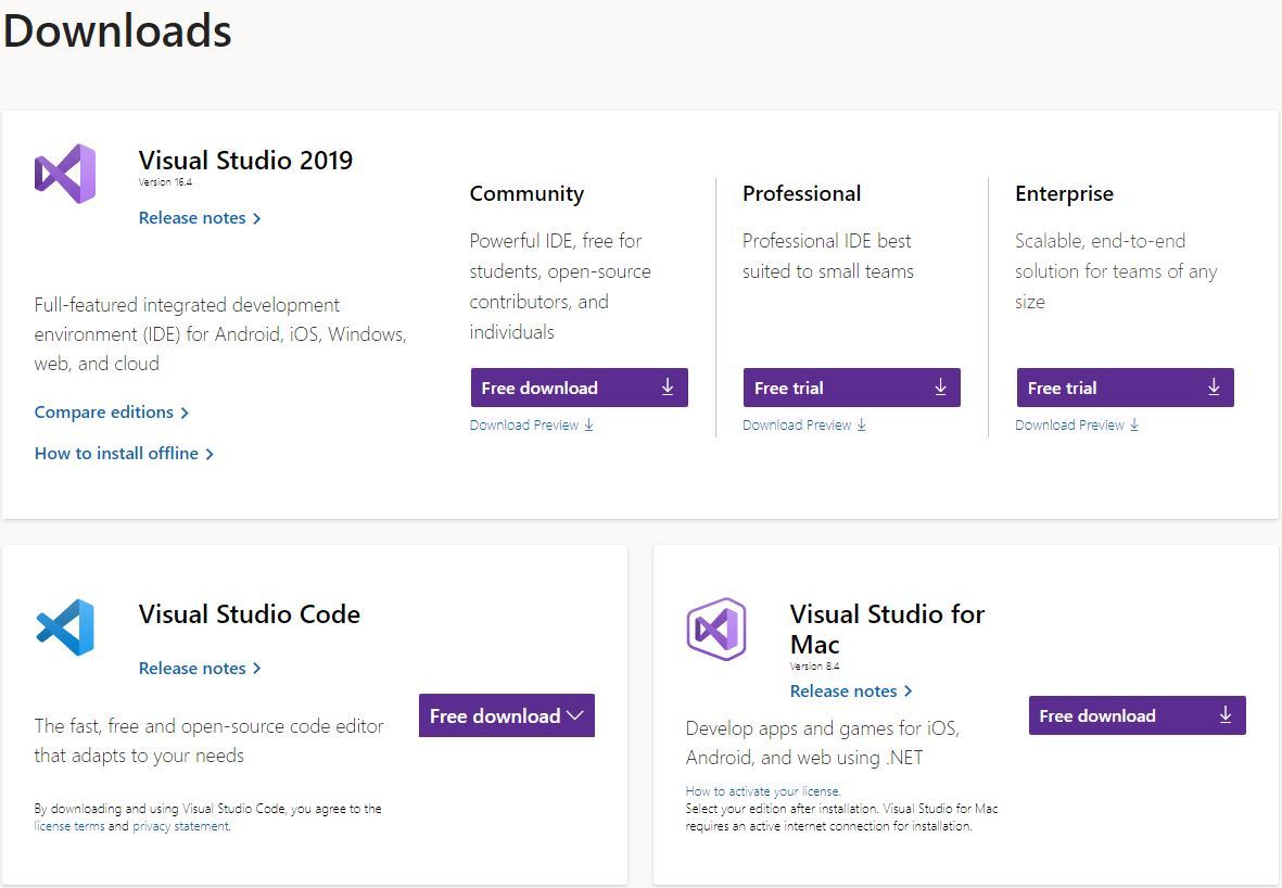 Visual-Studio-Download-Windows
