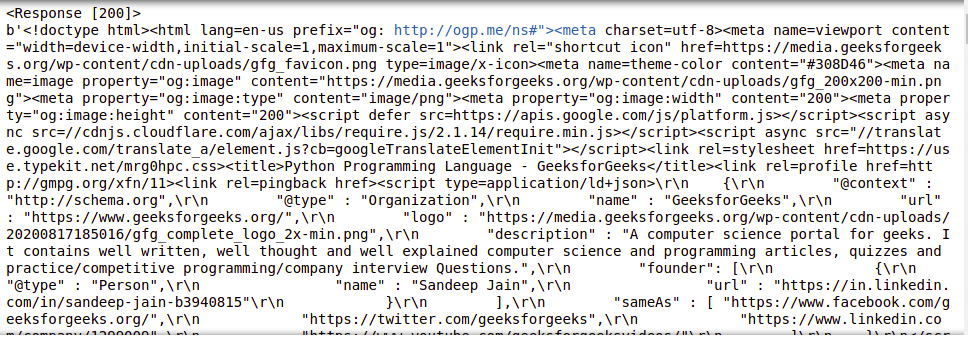 Python requests making GET request