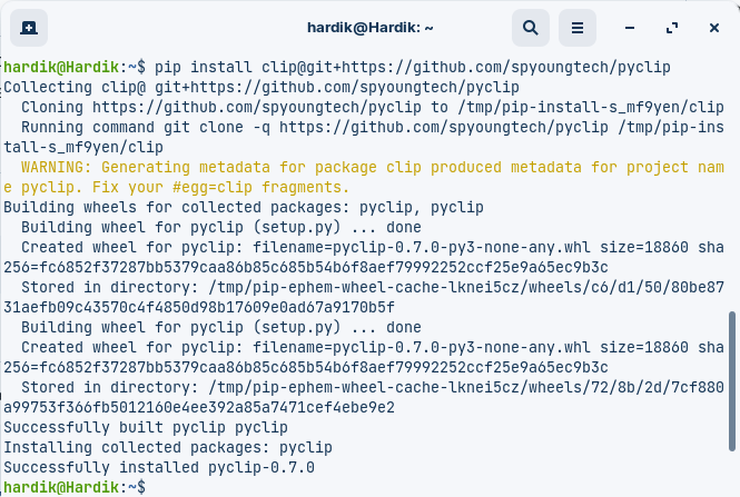 How to install a Python Package from a GitHub Repository