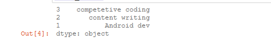 Reindexing on series