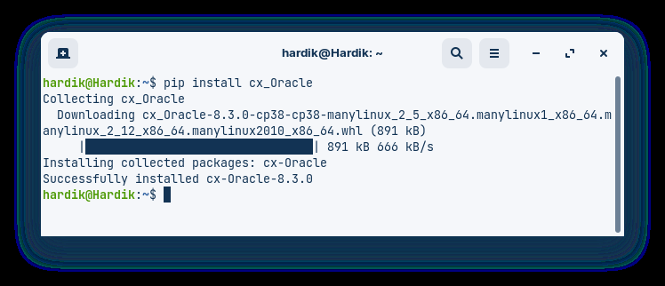 Install the cx_Oracle module