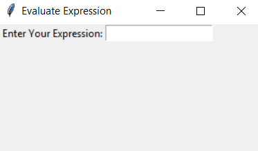 Evaluate expression gui