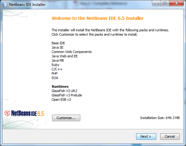 Steps of Installation of NetBeans on Windows
