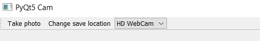 front end of pyqt5 cam