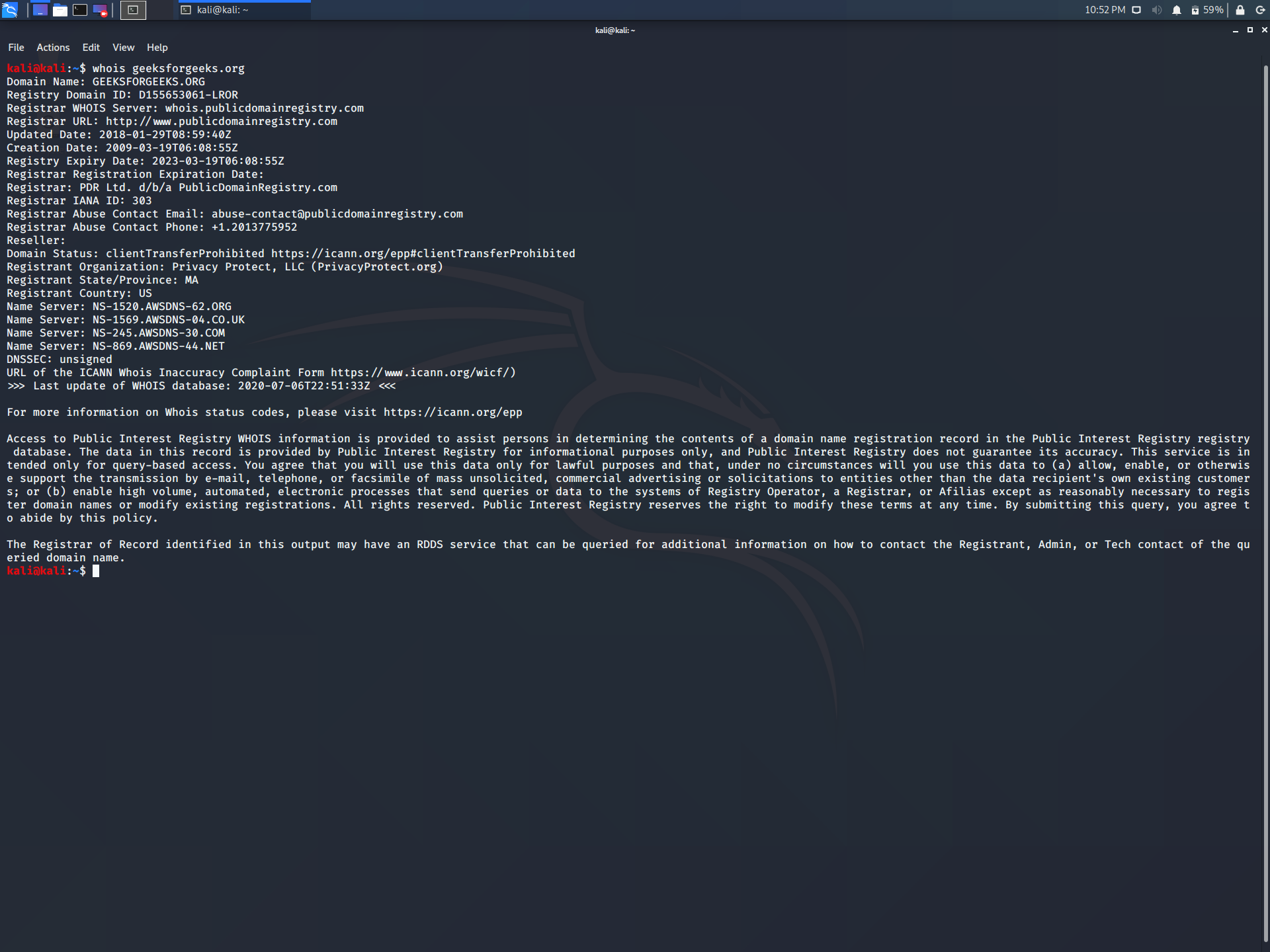 whois