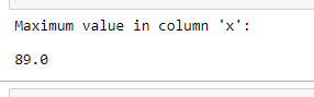 Find max values & position of columns or rows